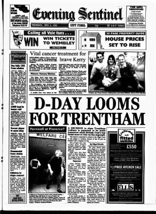 cover page of Staffordshire Sentinel published on May 6, 1993