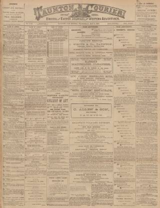 cover page of Taunton Courier and Western Advertiser published on May 8, 1895