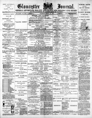 cover page of Gloucester Journal published on March 29, 1890