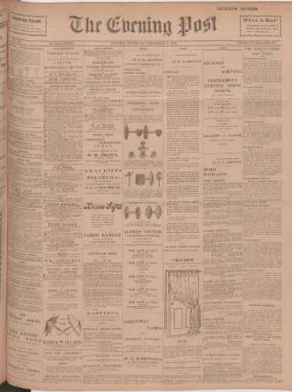 cover page of Dundee Evening Post published on December 5, 1901