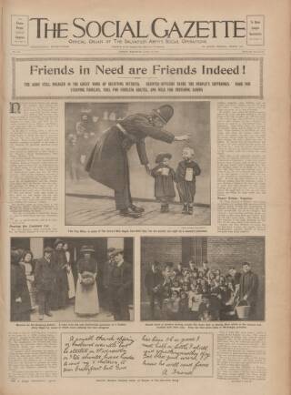 cover page of Social Gazette published on April 20, 1912
