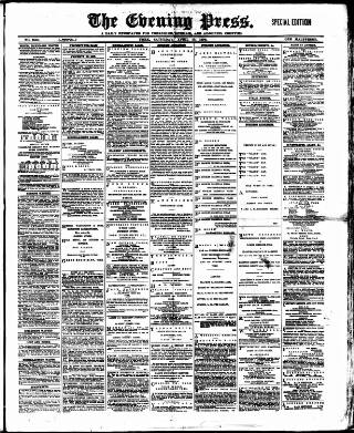 cover page of Yorkshire Evening Press published on April 19, 1890