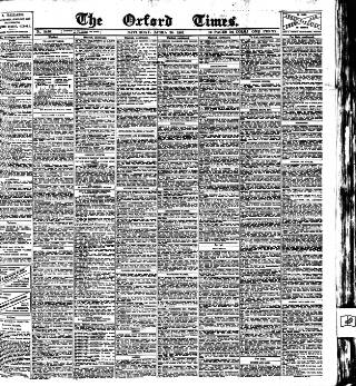 cover page of Oxford Times published on April 20, 1907