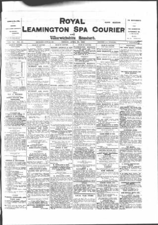 cover page of Leamington Spa Courier published on April 25, 1919