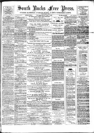 cover page of South Bucks Free Press published on May 5, 1882