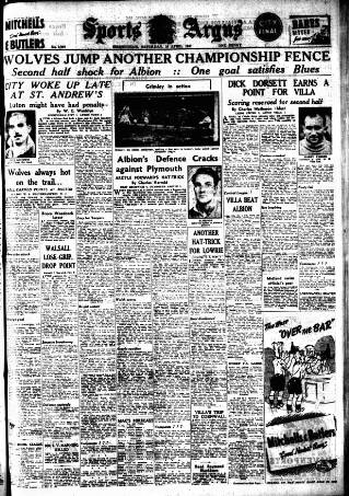 cover page of Sports Argus published on April 19, 1947