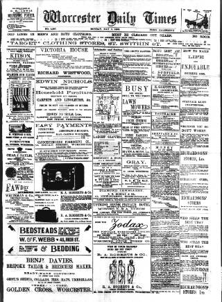 cover page of Worcester Daily Times and Journal published on May 2, 1898