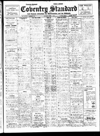 cover page of Coventry Standard published on April 17, 1937