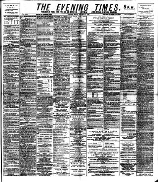 cover page of Glasgow Evening Times published on December 3, 1894