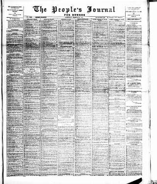 cover page of Dundee People's Journal published on March 28, 1891