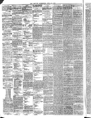 cover page of Berwick Advertiser published on April 20, 1888