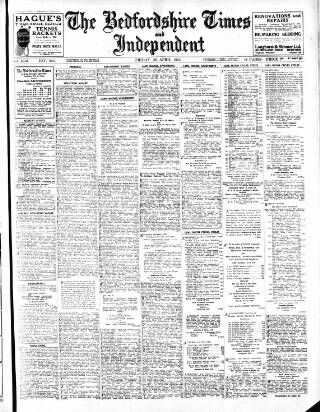 cover page of Bedfordshire Times and Independent published on April 26, 1935