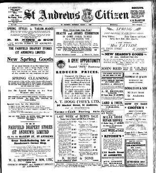 cover page of St. Andrews Citizen published on March 1, 1930
