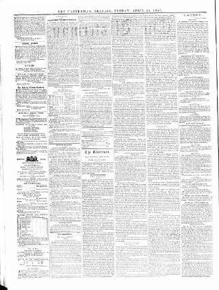 cover page of The Ulsterman published on April 24, 1857