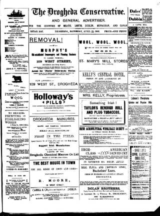 cover page of Drogheda Conservative published on April 25, 1903