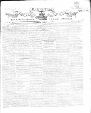 cover page of Drogheda Conservative Journal published on April 16, 1842