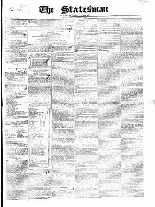 cover page of Statesman and Dublin Christian Record published on February 23, 1841