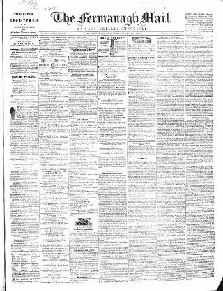 cover page of Enniskillen Chronicle and Erne Packet published on April 24, 1856