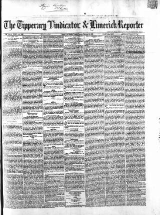 cover page of Tipperary Vindicator published on February 23, 1869
