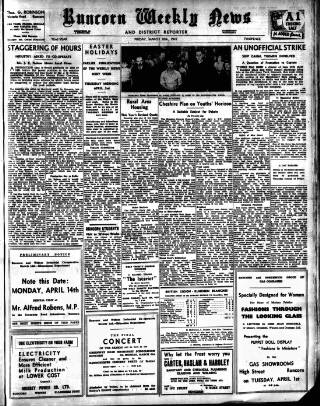 cover page of Runcorn Weekly News published on March 28, 1947