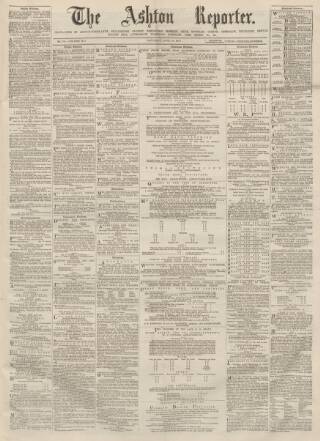 cover page of Ashton Reporter published on April 30, 1870