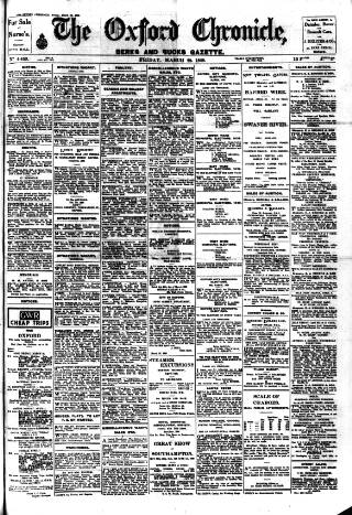 cover page of Oxford Chronicle and Reading Gazette published on March 29, 1929