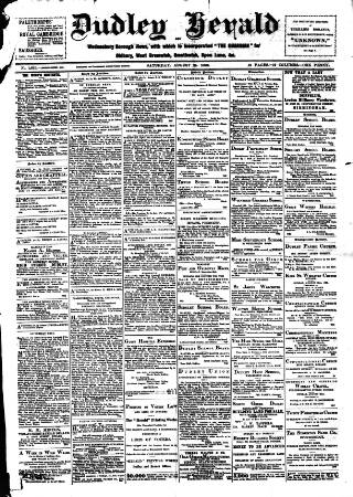 cover page of Dudley Herald published on August 27, 1898