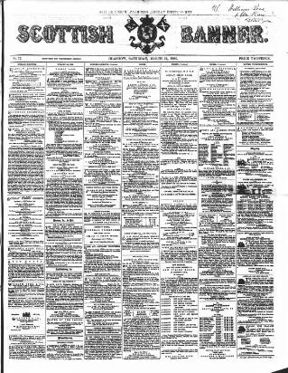 cover page of Scottish Banner published on March 24, 1860