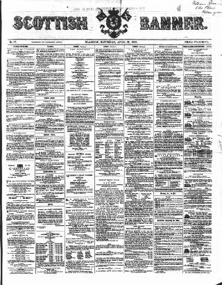 cover page of Scottish Banner published on April 28, 1860