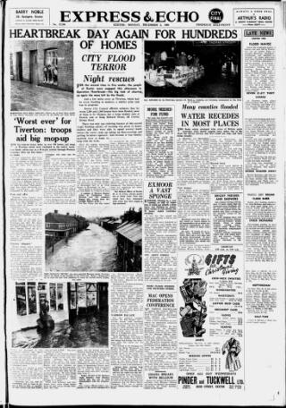 cover page of Express and Echo published on December 5, 1960