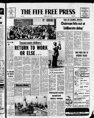 cover page of Fife Free Press published on June 1, 1979