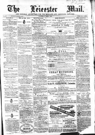 cover page of Leicester Mail published on April 7, 1869