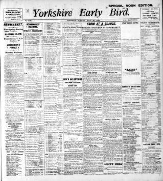 cover page of Yorkshire Early Bird published on April 26, 1910