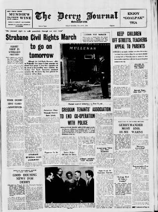 cover page of Derry Journal published on April 25, 1969