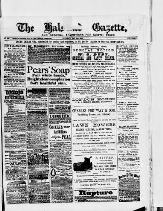 cover page of Halstead Gazette published on May 2, 1889