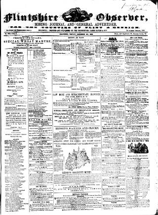 cover page of Flintshire Observer published on December 4, 1863