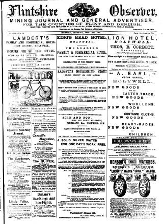 cover page of Flintshire Observer published on April 19, 1900