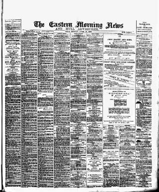 cover page of Eastern Morning News published on April 25, 1892