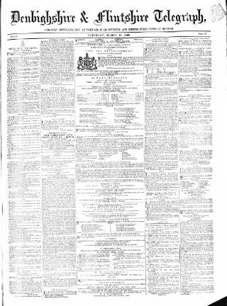 cover page of Wrexhamite and Denbighshire and Flintshire Reporter published on March 11, 1865