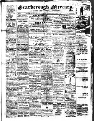 cover page of Scarborough Mercury published on March 14, 1863
