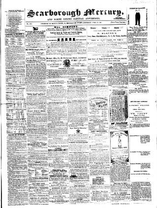 cover page of Scarborough Mercury published on April 25, 1863