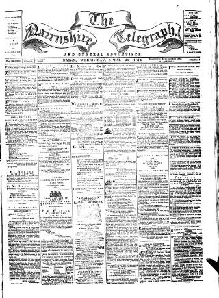 cover page of Nairnshire Telegraph and General Advertiser for the Northern Counties published on April 26, 1876
