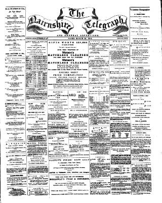 cover page of Nairnshire Telegraph and General Advertiser for the Northern Counties published on March 29, 1904