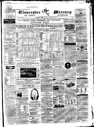 cover page of Gloucester Mercury published on April 27, 1861