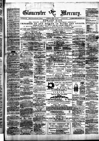 cover page of Gloucester Mercury published on April 19, 1873
