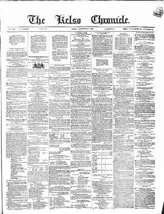 cover page of Kelso Chronicle published on December 2, 1859
