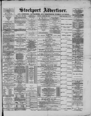 cover page of Stockport Advertiser and Guardian published on April 19, 1878
