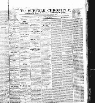 cover page of Suffolk Chronicle published on February 23, 1850