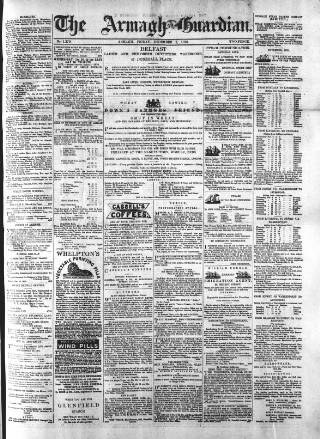 cover page of Armagh Guardian published on December 2, 1870