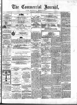 cover page of Commercial Journal published on April 25, 1868